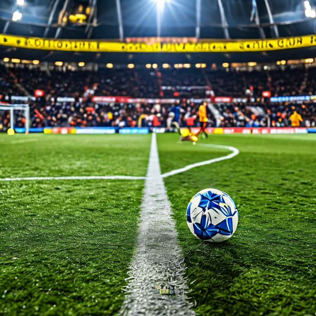 승점이 동률인 두 축구팀의 순위를 결정하는 중요한 요소인 골득실을 강조하는 화살표가 표시된 리그 순위표 이미지입니다.